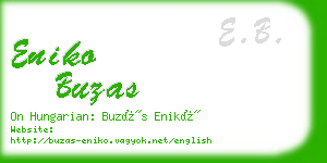 eniko buzas business card